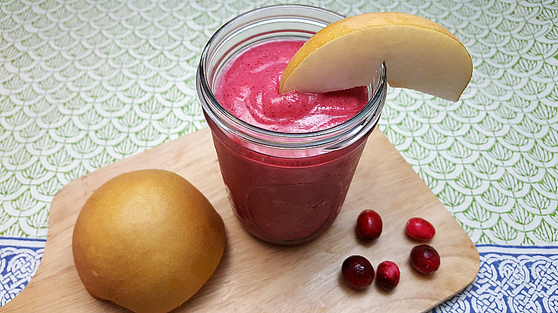 Cranberry Pear Smoothie