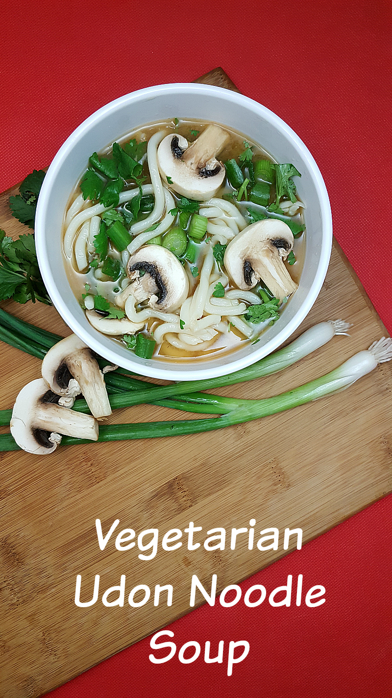 Easy Vegetarian Udon Noodle Soup