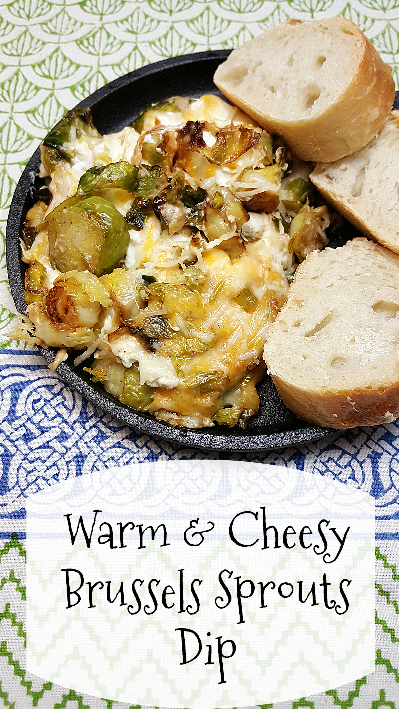 Warm & Cheesy Brussels Sprouts Dip