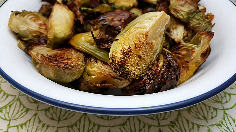 Maple Roasted Brussels Sprouts