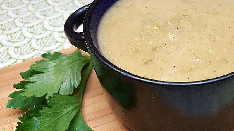 Vegan Cream of Celery Soup