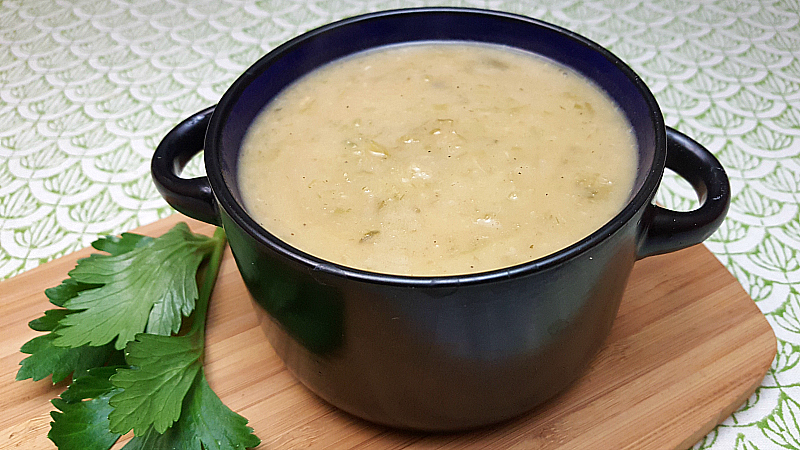 Vegan Cream of Celery Soup