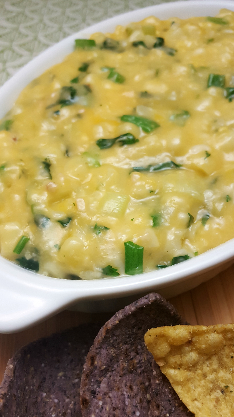 Easy Cheesy Warm Corn Dip