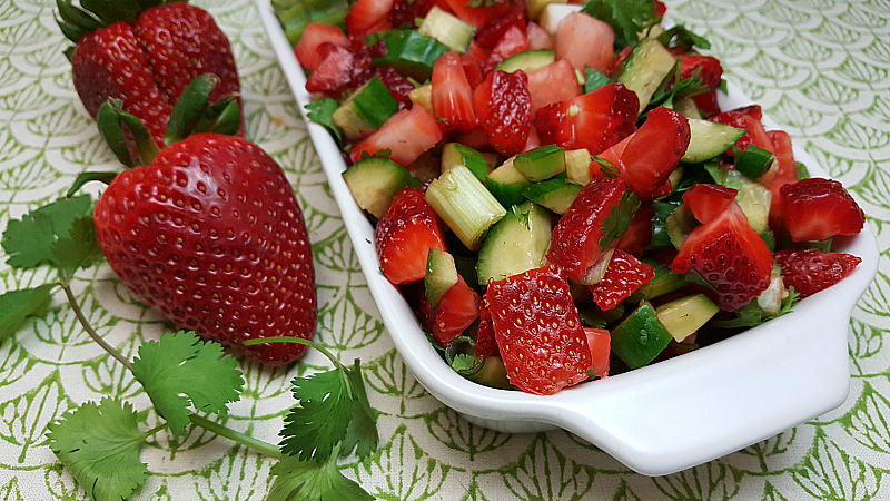 Strawberry Cucumber Salsa