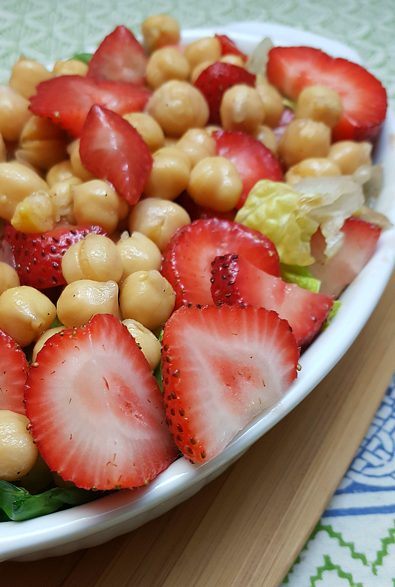 Strawberry Chickpea Salad