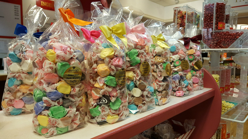 Salt Water Taffy at Ingeborg’s Danish Chocolate Shop in Solvang, California