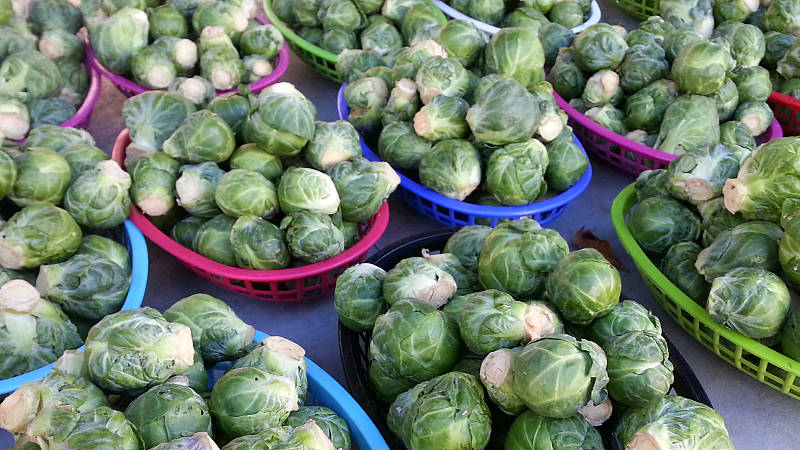 Brussels Sprouts at the Ojai Farmer's Market