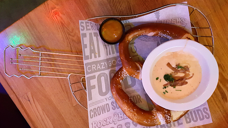 Happy Hour Giant Pretzel and Beer Cheese Dip