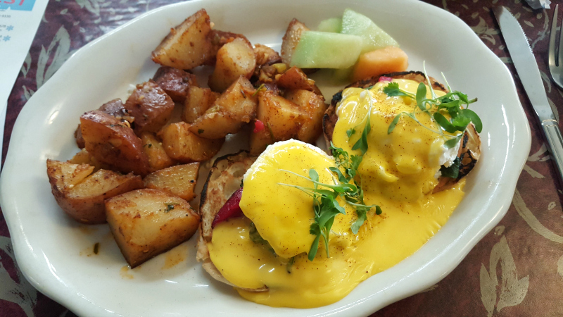Eggs Benedict and Home Fries
