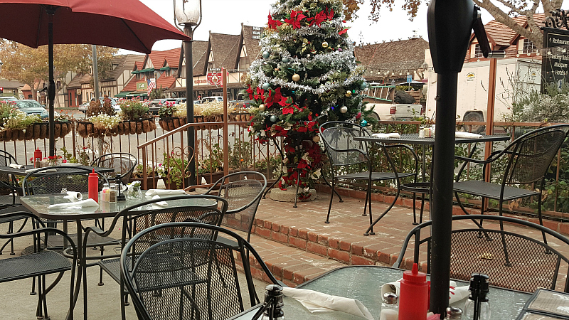 little mermaid patio dining