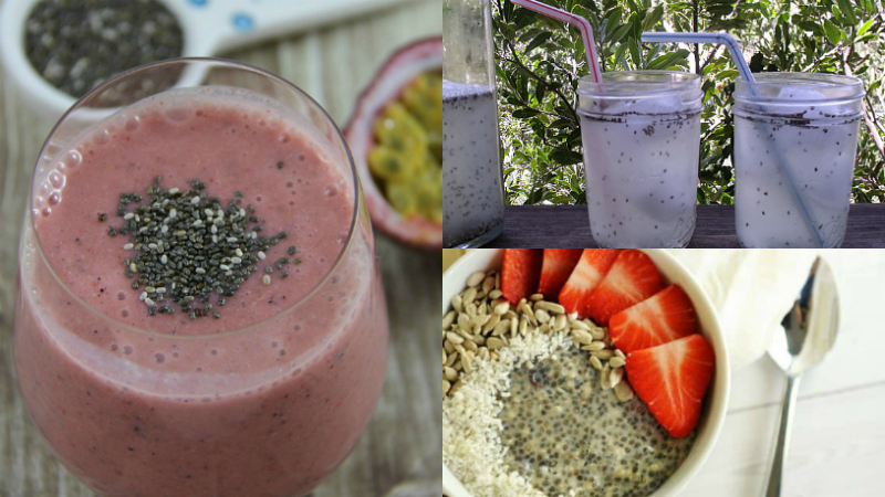 chia seed recipes smoothie lemonade breakfast