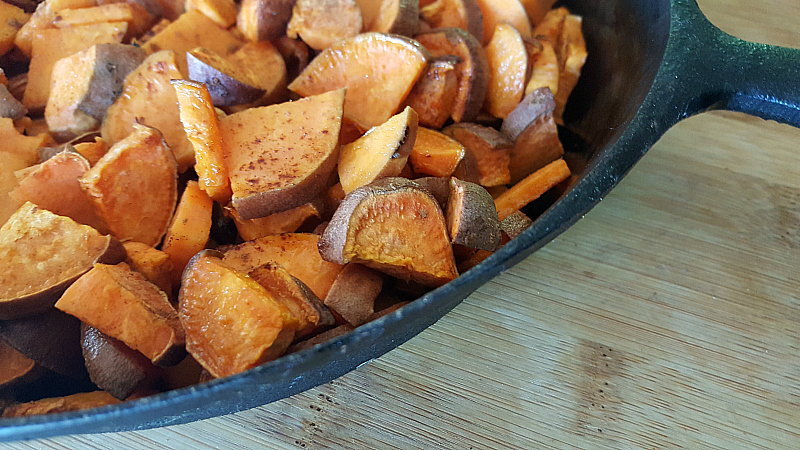 cinnamon ghee sweet potatoes