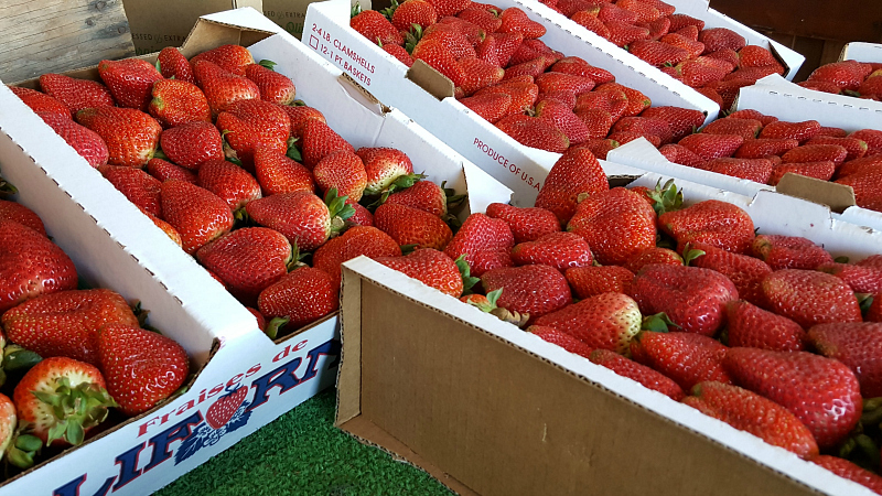 farm stand strawberries gilroy