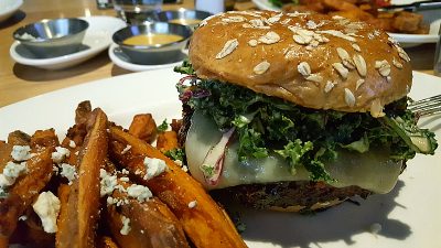 veggie burger fries slaw docs