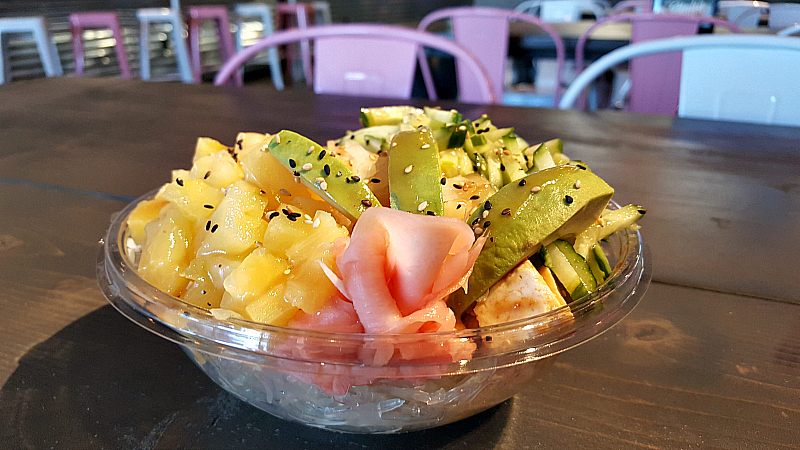 aloha poke vegan bowl