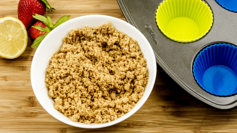 cheesecake crust prep