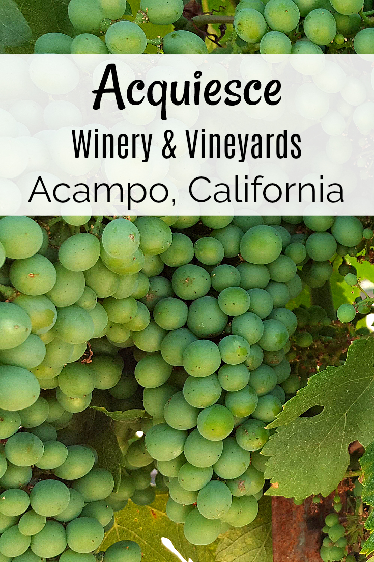 Acquiesce Winery and Vineyards Lodi Acampo, California