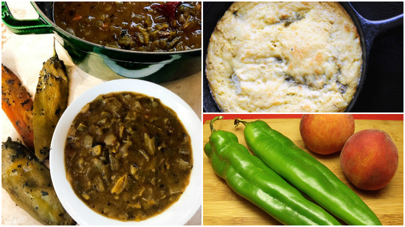 3 hatch chile recipes collage