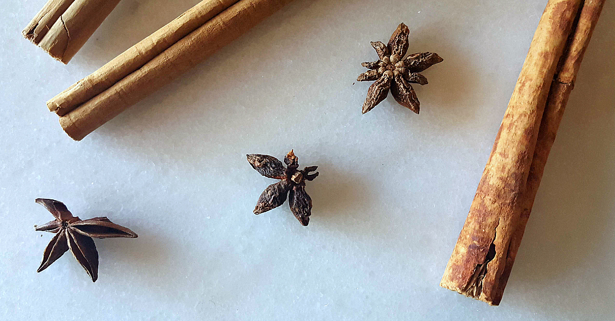 spices cinnamon star anise