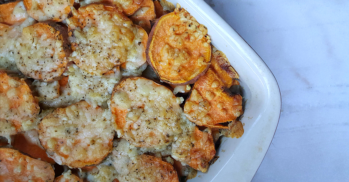 tasty scalloped sweet potatoes