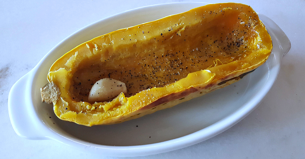 feature garlic roasted delicata squash