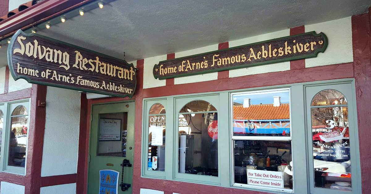 sign solvang restaurant