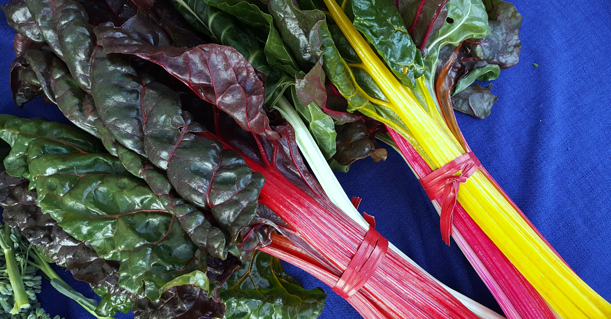 solvang farmers market rainbow chard