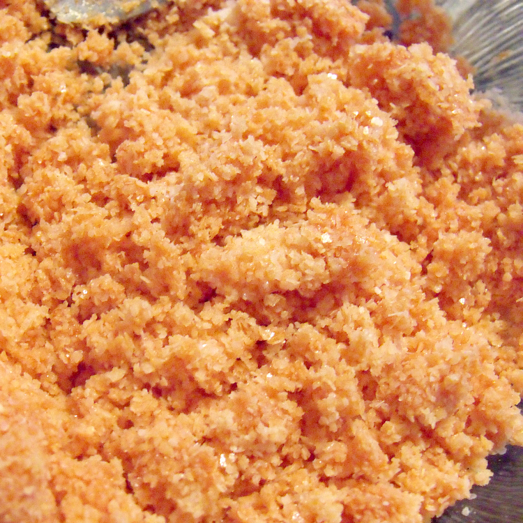 close up of orange sriracha salt