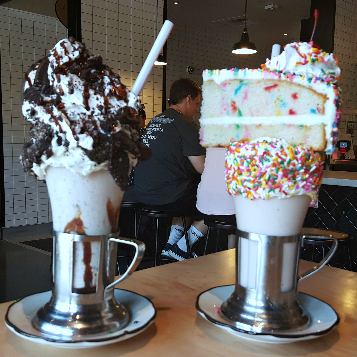 two crazy milkshakes at downtown disney