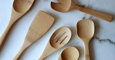 kitchen tools made from bamboo