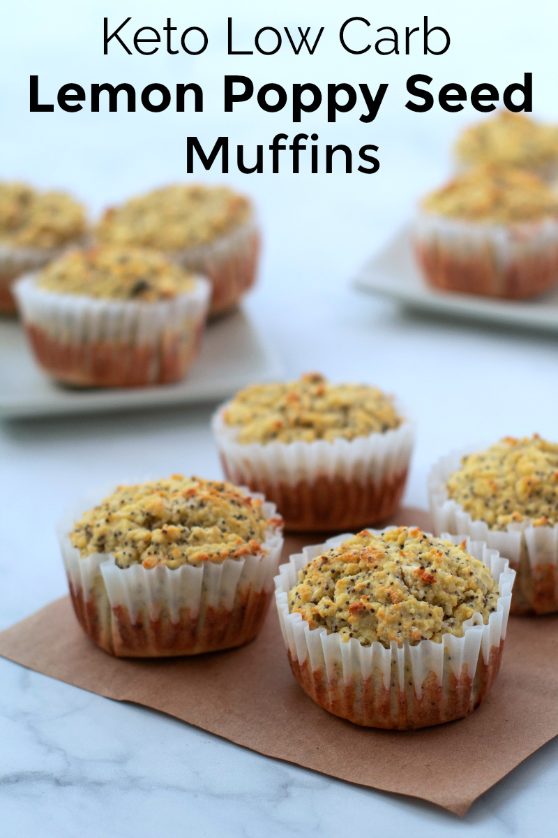 Keto Low Carb Lemon Poppy Seed Muffins Recipe