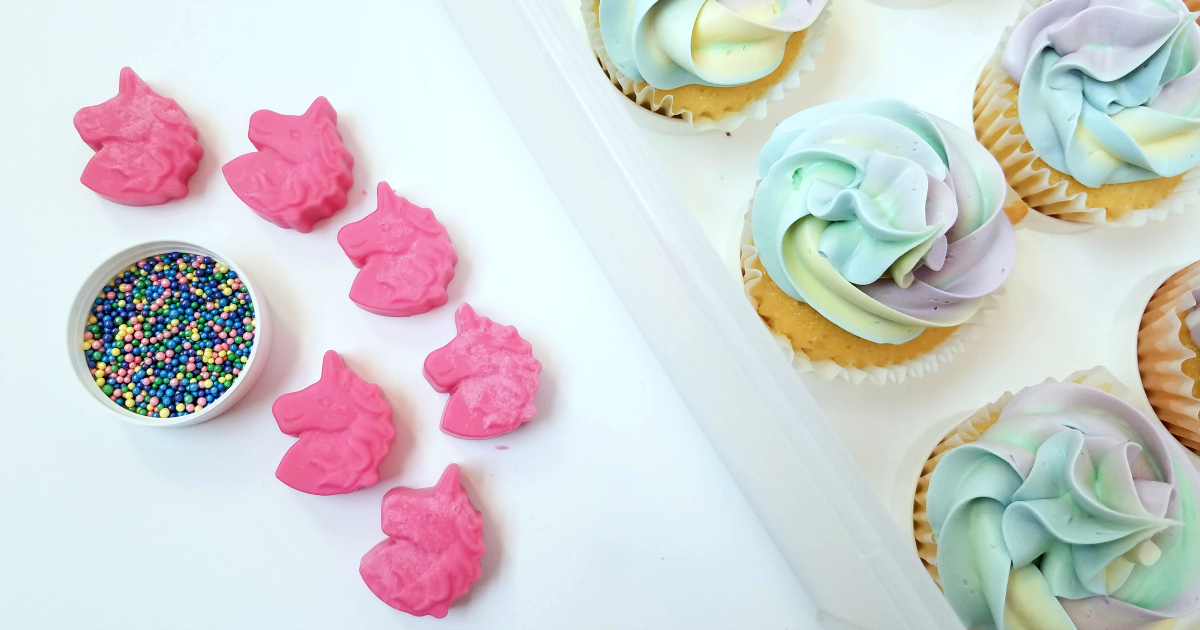 Magical DIY Candy Melt Unicorn Cupcakes - Mama Likes To Cook