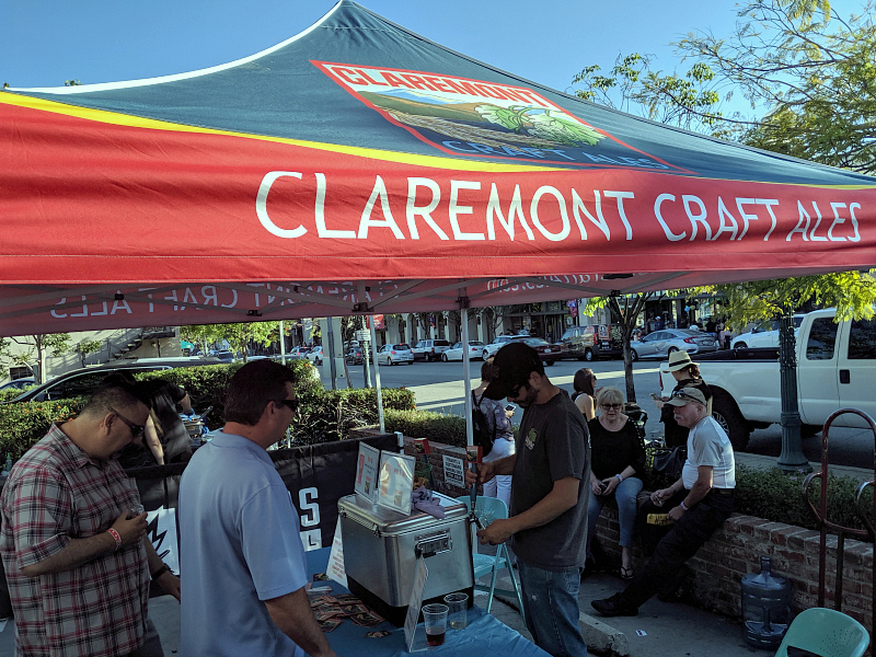 tasting line for claremont craft ales