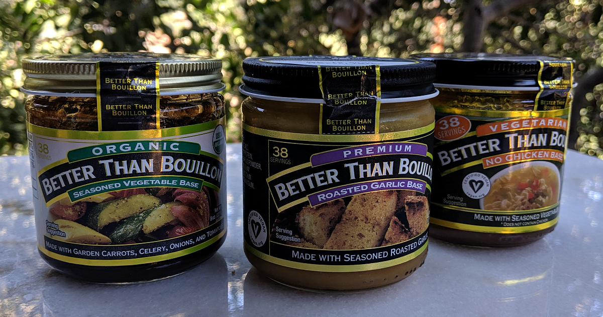 3 jars of vegan bouillon