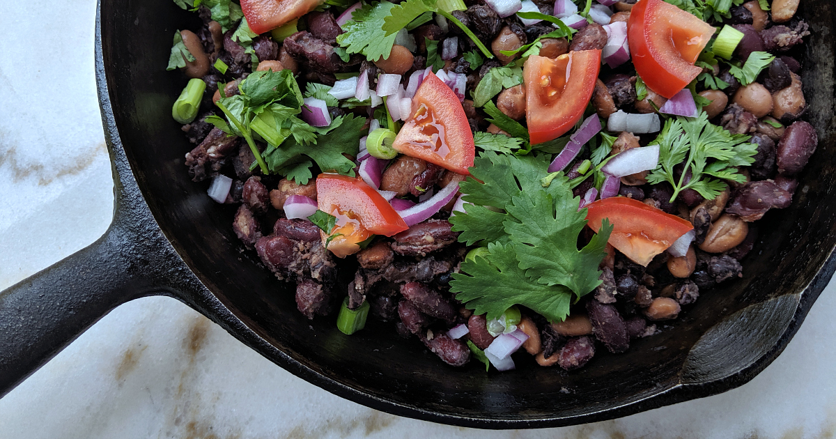 feature easy vegan mexican skillet meal