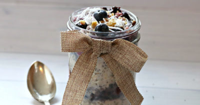 feature layered berry overnight oats