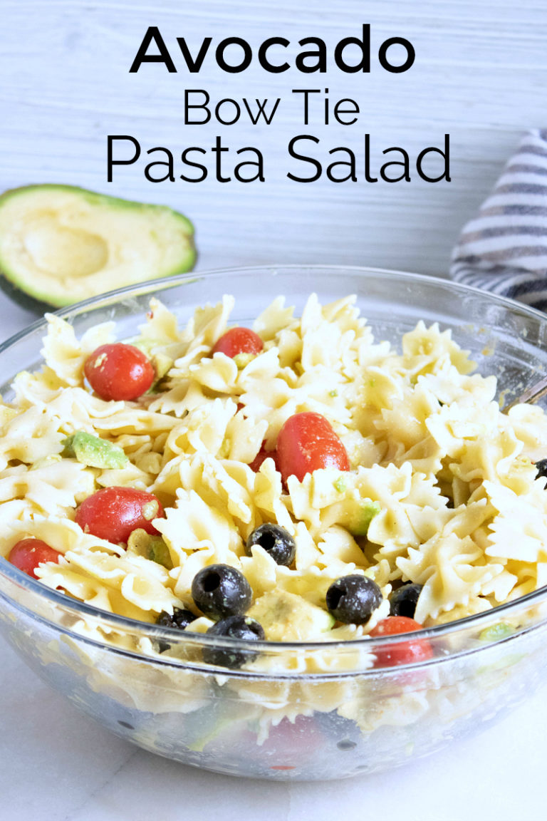 Avocado Bow Tie Pasta Salad Recipe Mama Likes To Cook