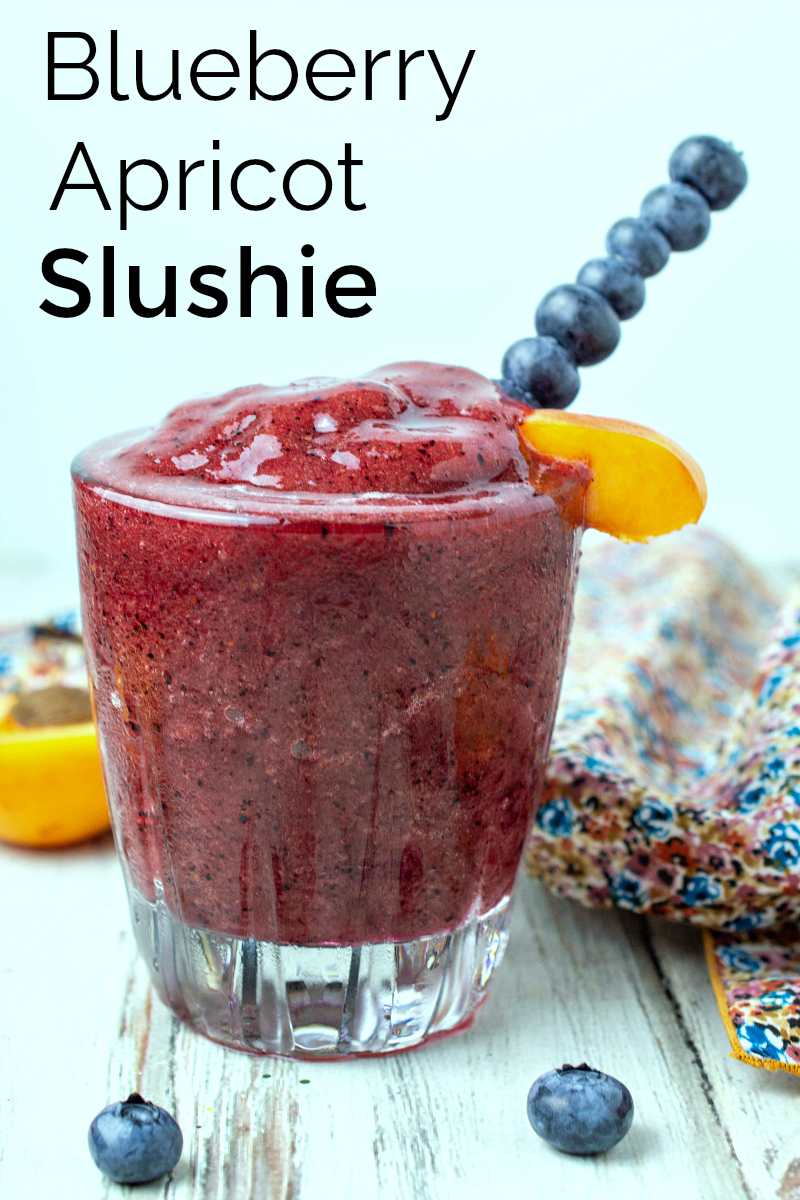 Blueberry Apricot Slushie Recipe #Slushie