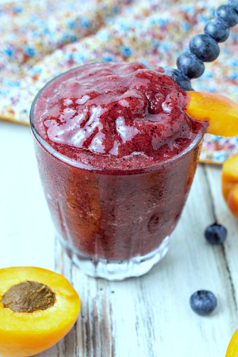 Blueberry Apricot Slushie Recipe #Slushie