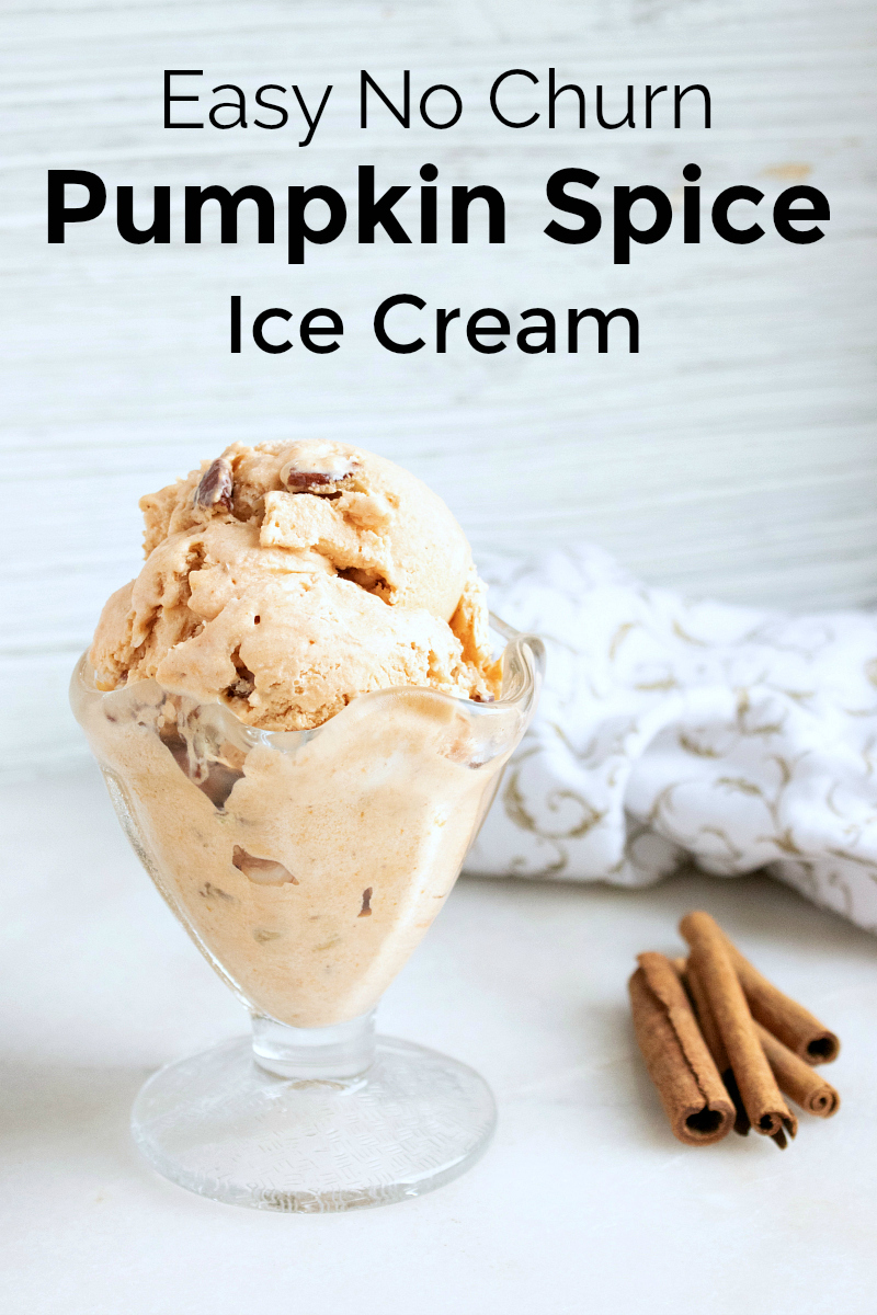 Easy no churn pumpkin spice ice cream