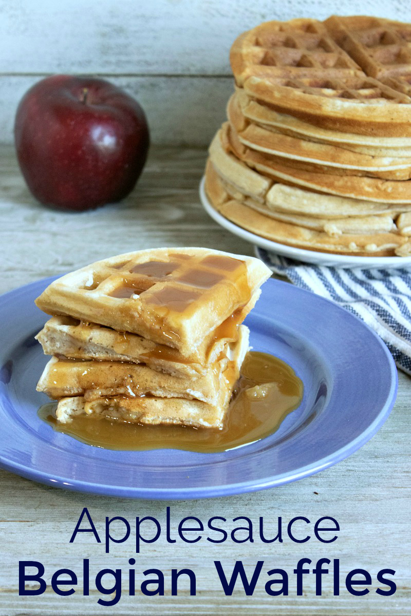 breakfast applesauce belgian waffles