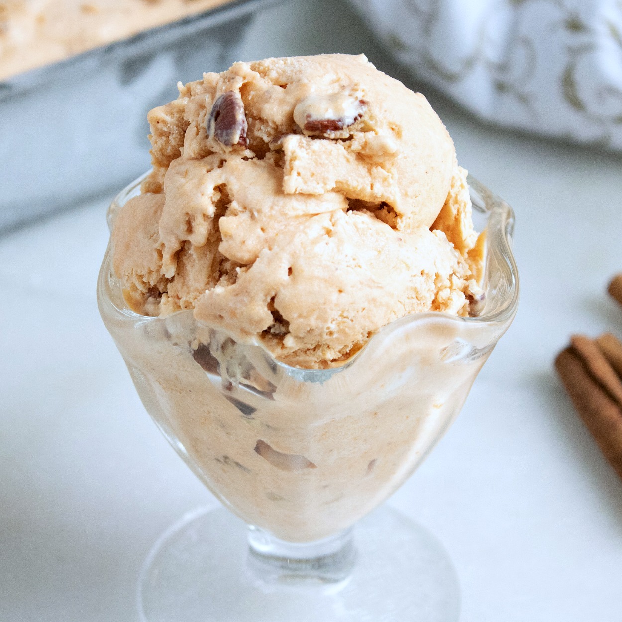 homemade pumpkin spice ice cream