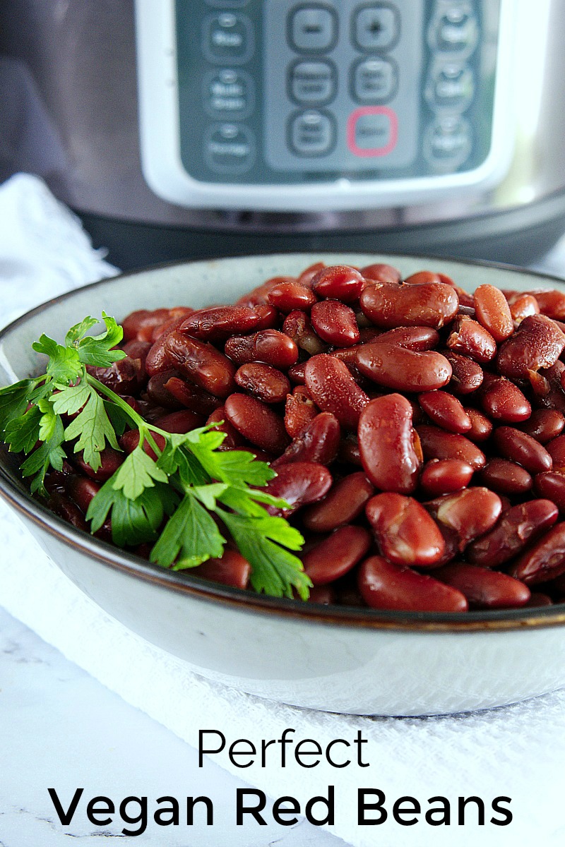 Perfect Vegan Pressure Cooker Red Beans Recipe #recipe #instantpot #pressurecooker #vegan #vegetarian #beans #redbeans #instantpotrecipes