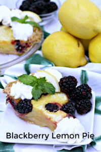 Blackberry Lemon Chess Pie Recipe - Mama Likes To Cook