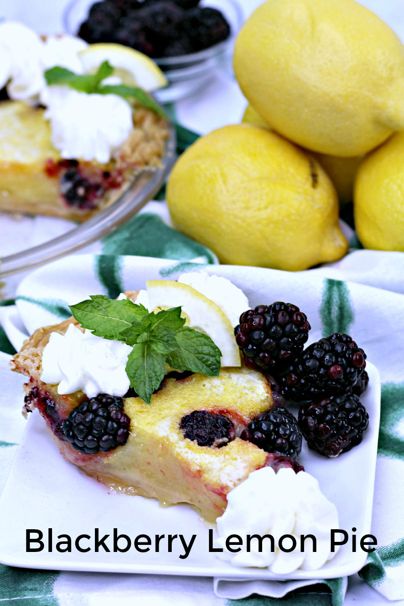 Southern Blackberry Lemon Chess Pie Recipe #recipe #pie #pierecipe #lemon #lemonpie #chesspie #blackberry Blackberrypie #southernpie #southernchesspie #southernrecipe