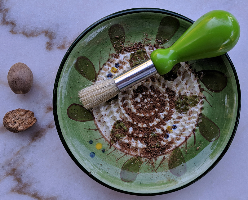 whole nutmeg grater plate