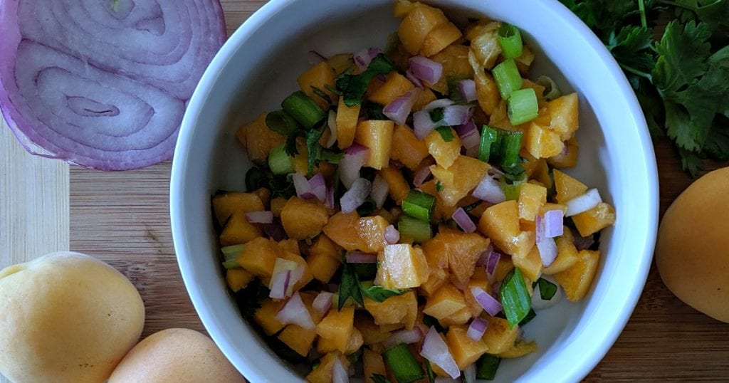 Fresh Apricot Salsa Recipe Mama Likes To Cook