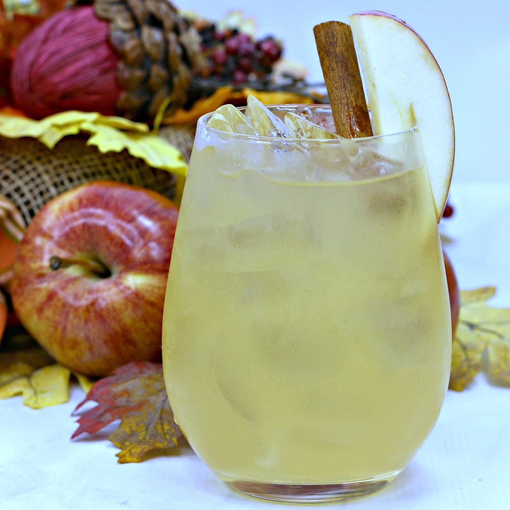 insta apple cider bourbon maple drink