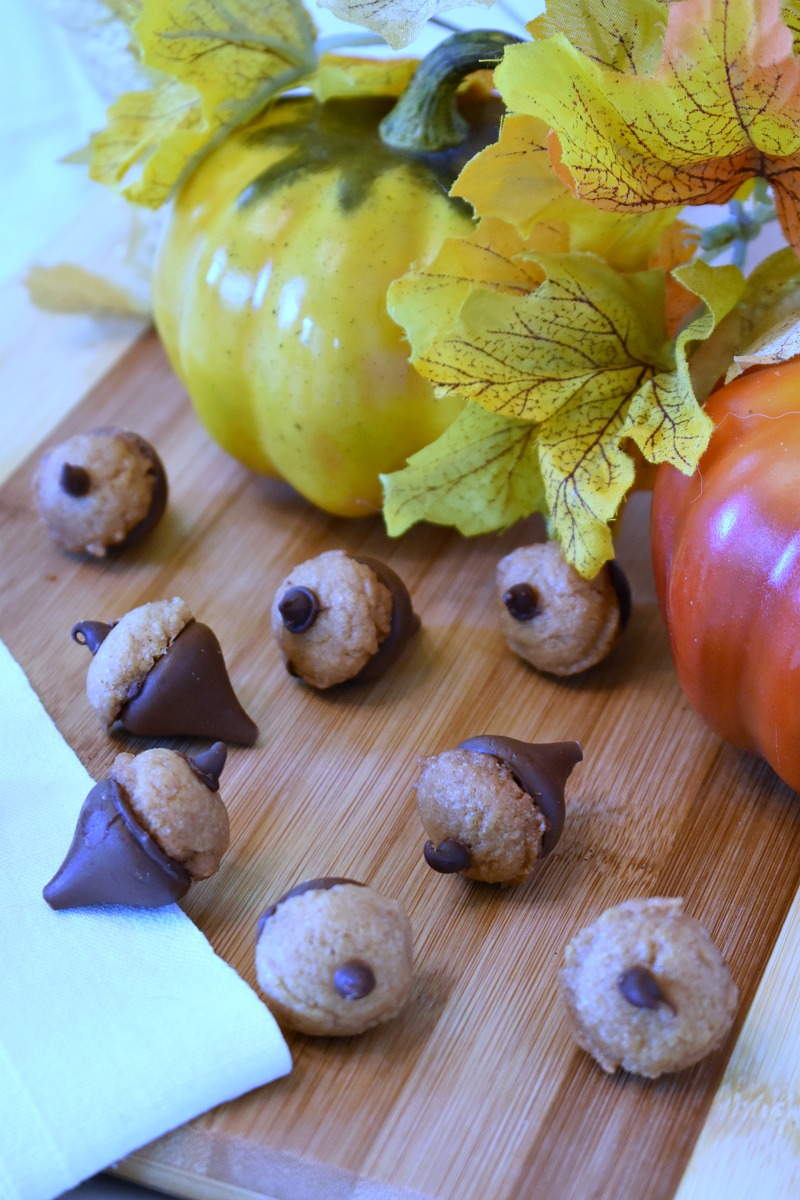 no text pin fall decor and acorn kisses