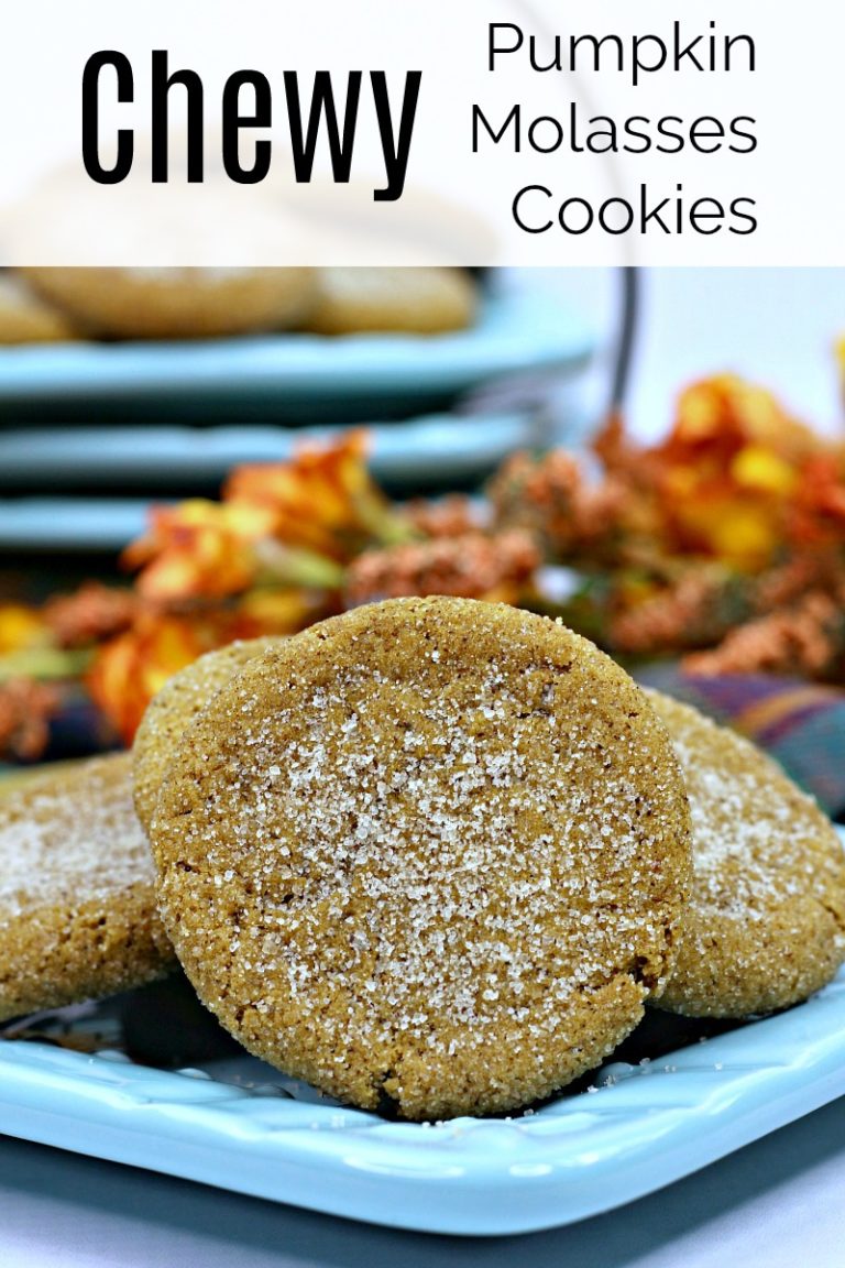 Chewy Pumpkin Molasses Cookies Recipe Mama Likes To Cook